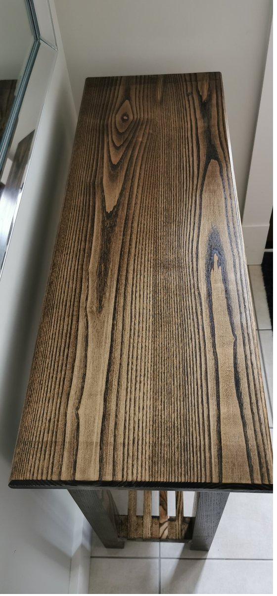 Ash console with drawers