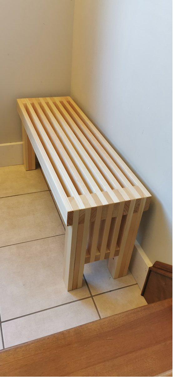 Pine bench